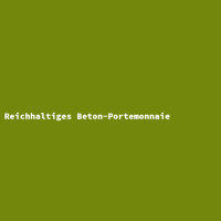 Reichhaltiges Beton-Portemonnaie