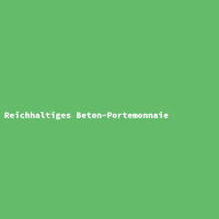 Reichhaltiges Beton-Portemonnaie