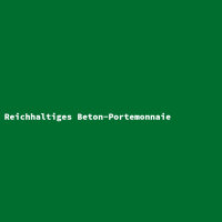 Reichhaltiges Beton-Portemonnaie