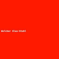 Weicher Glas-Stuhl