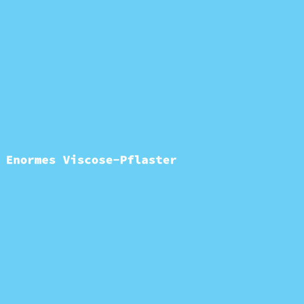 Enormes Viscose-Pflaster