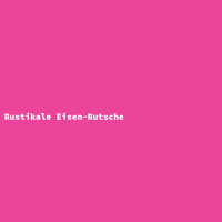 Rustikale Eisen-Rutsche