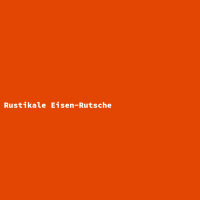 Rustikale Eisen-Rutsche
