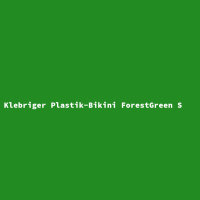 Klebriger Plastik-Bikini ForestGreen S