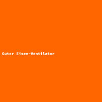 Guter Eisen-Ventilator