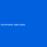 Exorbitante Samt-Socke
