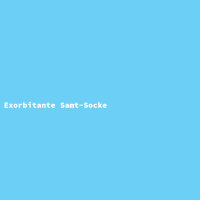 Exorbitante Samt-Socke