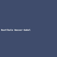 Rustikale Wasser-Gabel