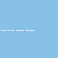 Rustikales Gummi-Telefon