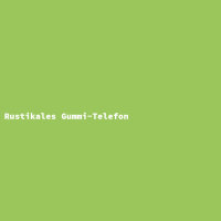 Rustikales Gummi-Telefon