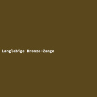 Langlebige Bronze-Zange